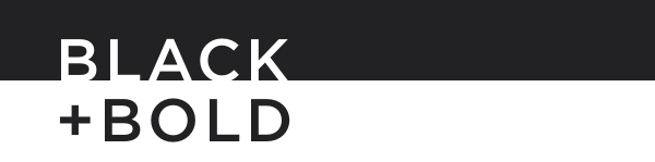Black and Bold header