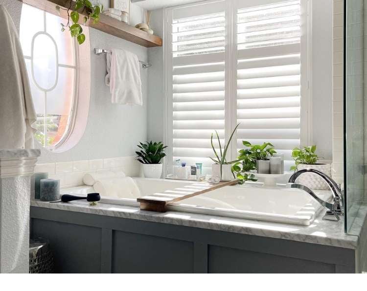 Your Best Choice for Bathroom Window Treatments: Solar Shades & Shutters  