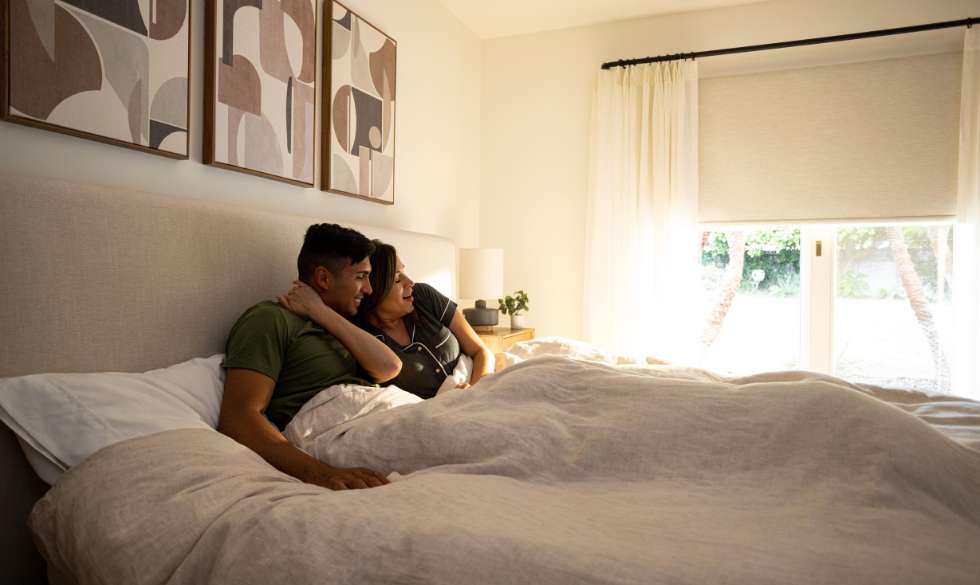 Motorized room darkening cellular shade, remote