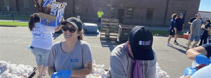 team at food bank