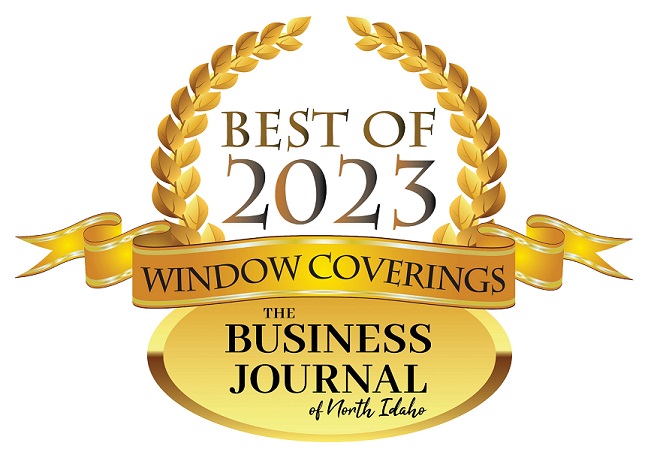 Best of 2023 Window Coverings" by The Business Journal of Northern Idaho!