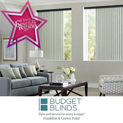 The Times Best of The Region 2023 for Budget Blinds Crown Point & Frankfort