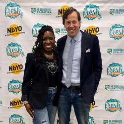 Owners of Budget Blinds of Greater Baltimore at local Baltimore city event