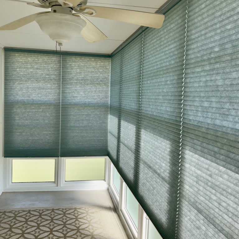 Norman Blue Honeycomb Cellular Shades