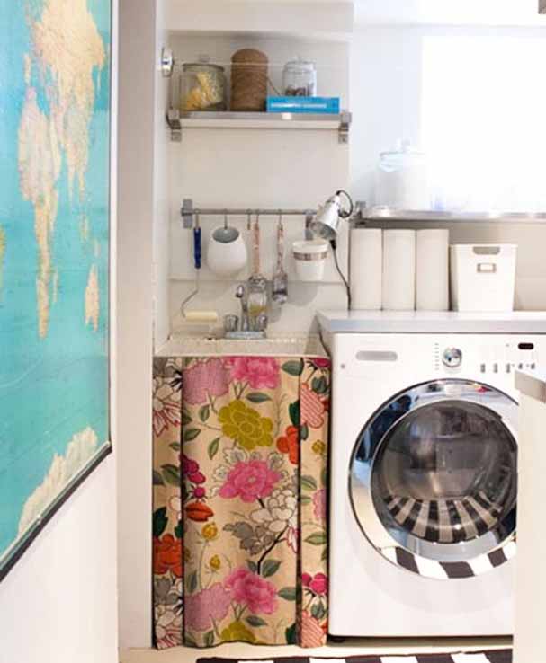 Laundry Room Curtains Utility Sink