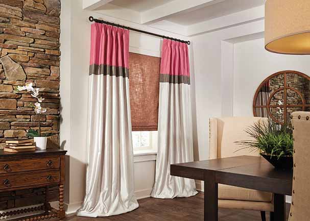 Create Drama, Function and Beauty With Luxuriously Draped Fabric Drapes Top Banner