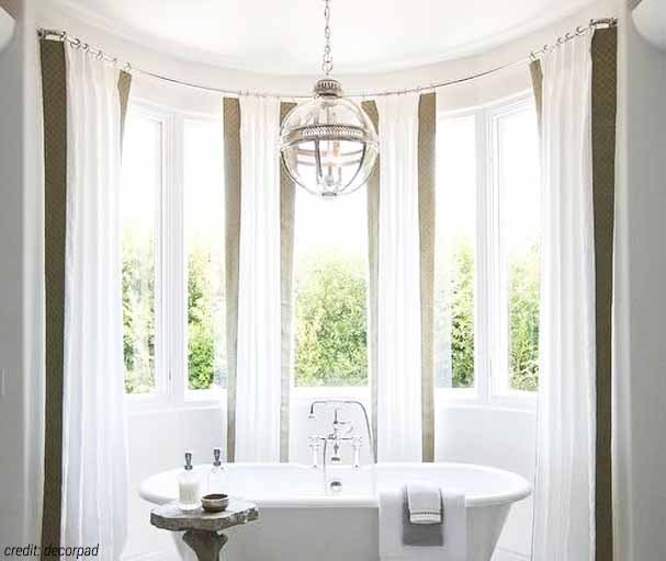 Draperies For The Challenging Shaped Windows Curved Windows