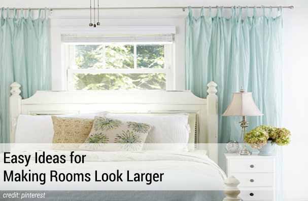 Easy Ideas for Making Rooms Look Larger DRAPES