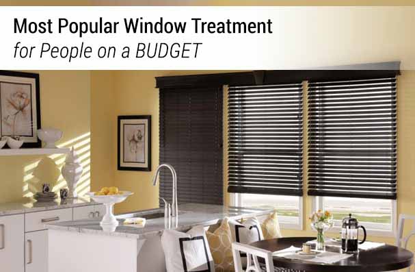 Most Popular Window Treatment for People on a BUDGET TOP BANNER
