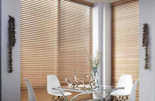Our Favorite Summer Window Treatment Ideas wood blinds
