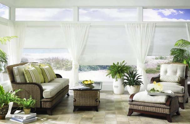 The Best Window Coverings for a Sunroom SOLAR SHADES