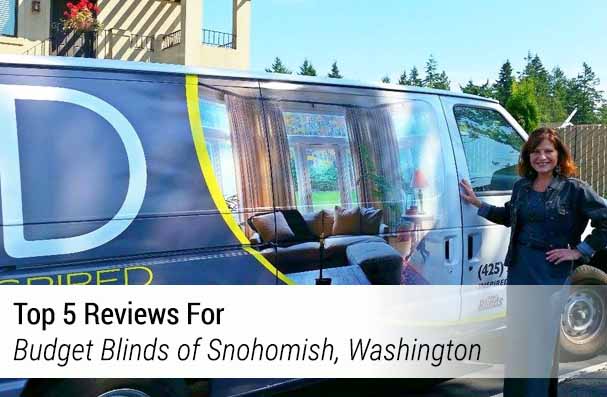 Top 5 Reviews For Budget Blinds of Snohomish, Washington TOP BANNER