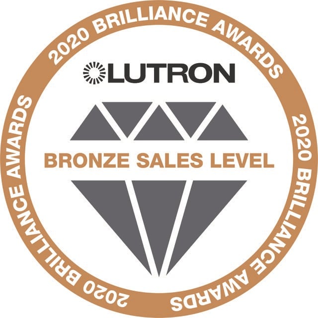 Lutron Bronze Budget Blinds Logo