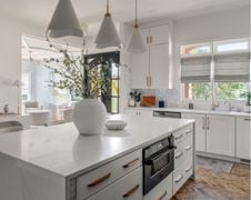 Brooke's Stunning Kitchen Transformation with Motorized Shades from Budget Blinds of NW Springfield