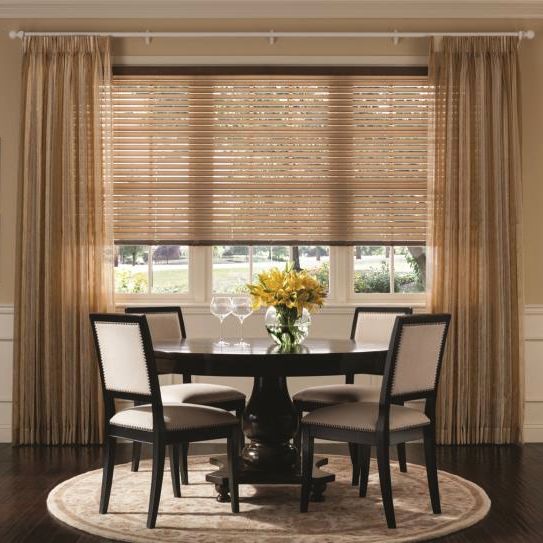 Budget Blinds Layered Fabric Blinds