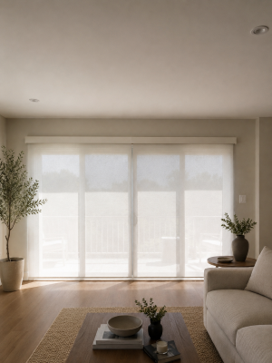 How to Cover Large Patio Doors With Motorized Roller Shades