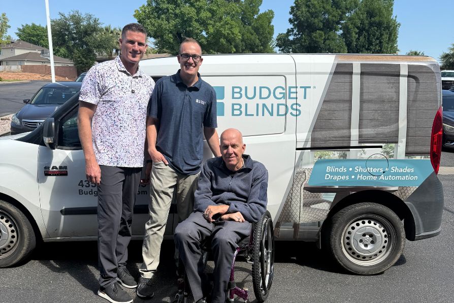 budget blinds install van