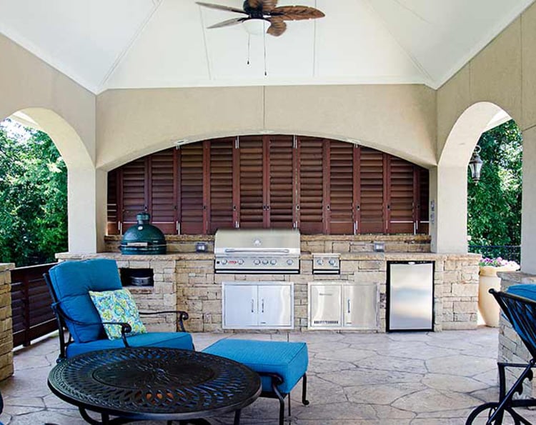 aluminum shutters outdoor patio large