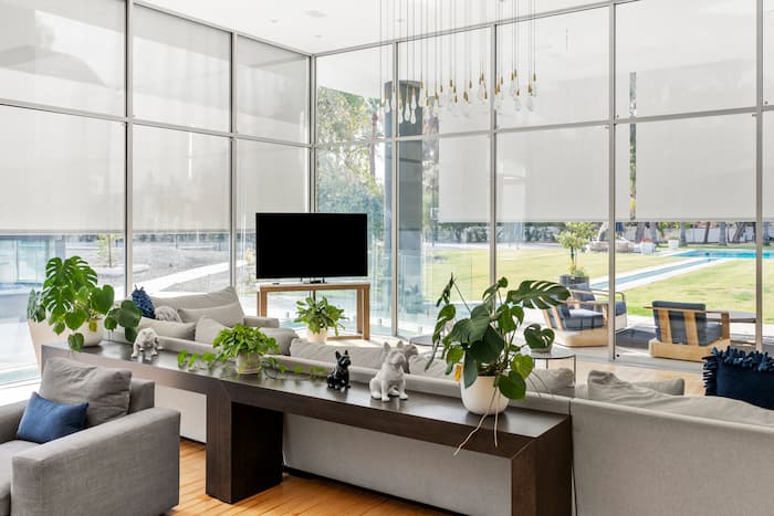 Exterior Solar Roller Shades Draper Living Room (4)