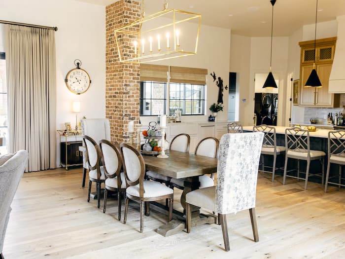 Woven Shades Drapery Dining Room (1) (1)