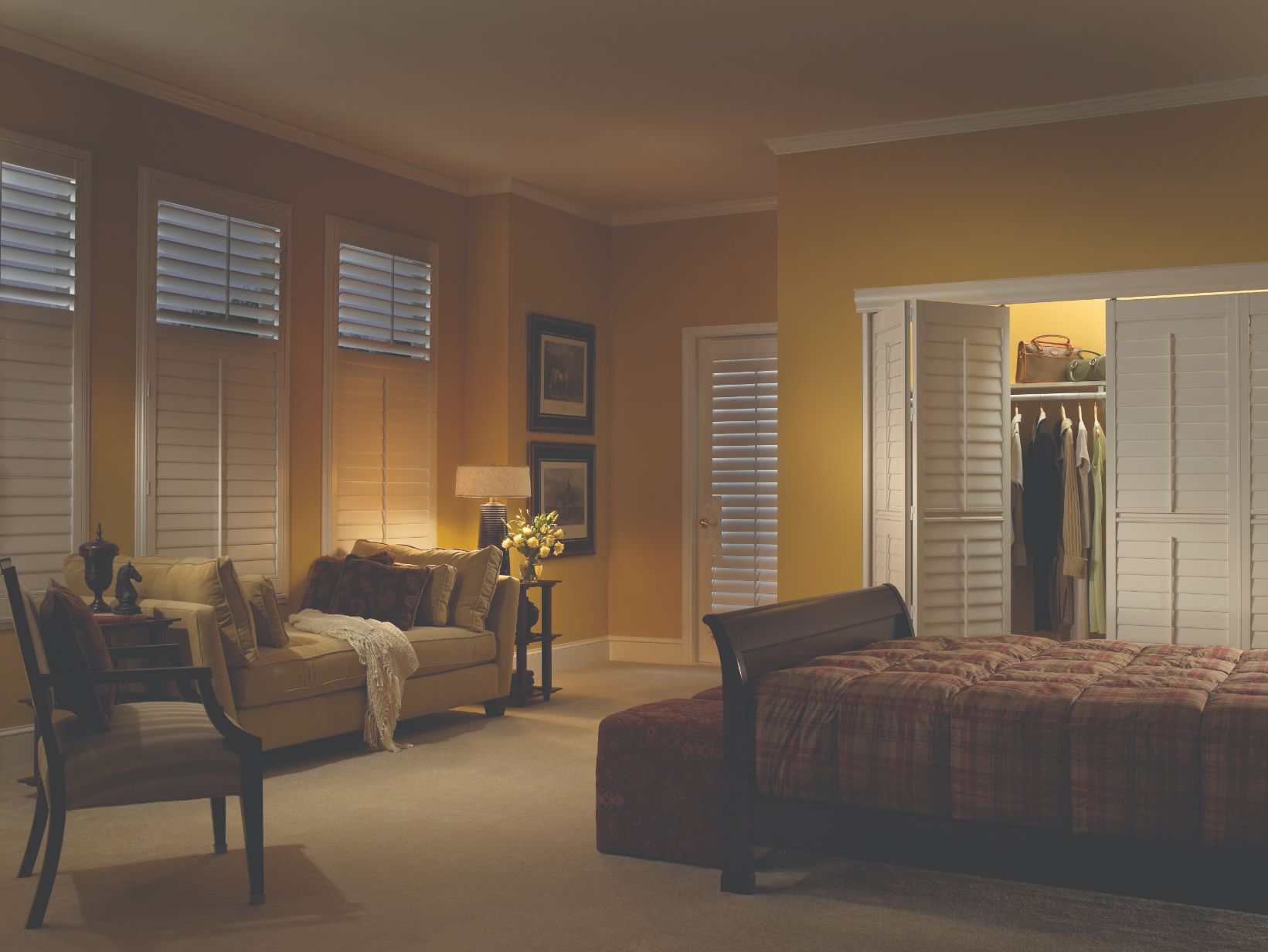 Plantation Shutters Bedroom Enlightened Style