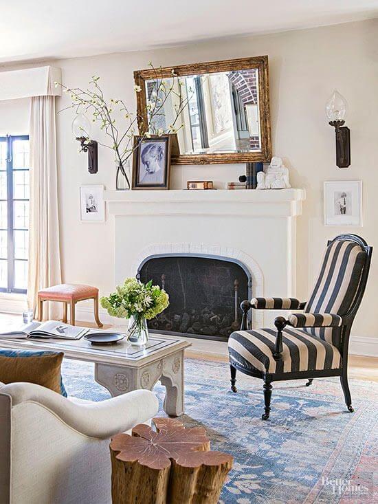 rustic mirror decoration