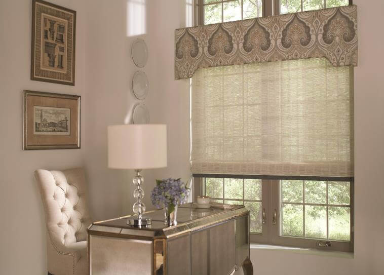 fabric cornice