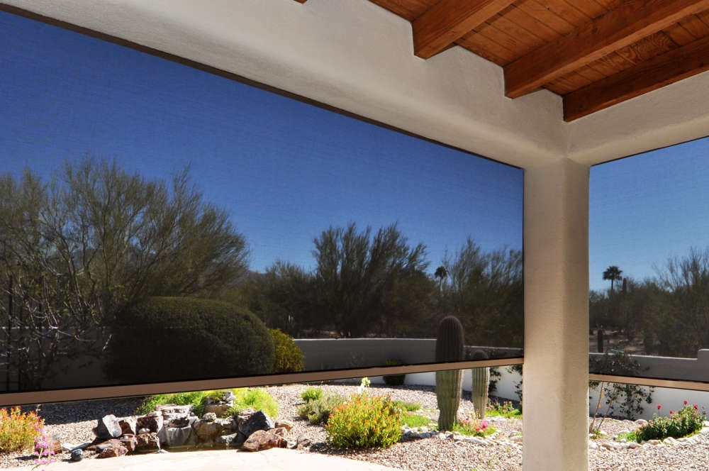 Solar Shades on Patio