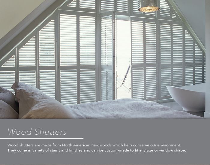 wood bedroom shutters