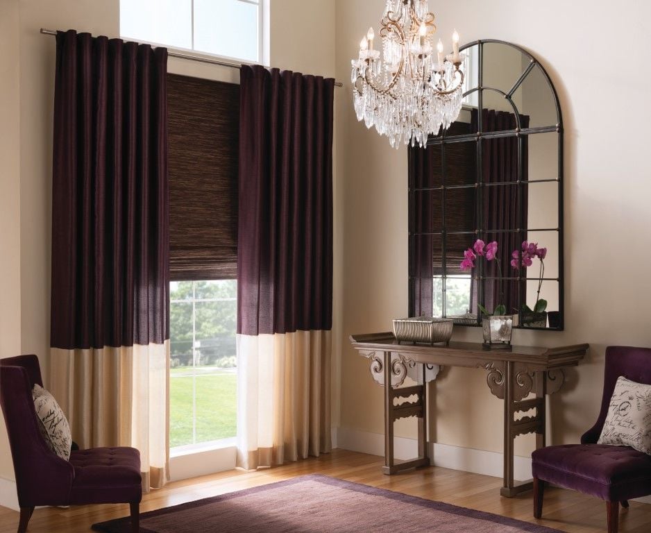 purple drapery