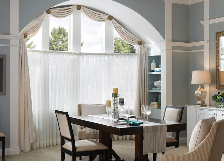 Drapery in Dining Room
