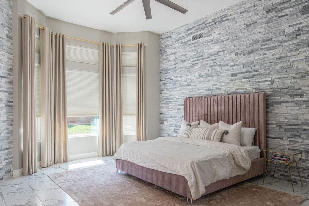 Cellular Shades Drapery Bedroom