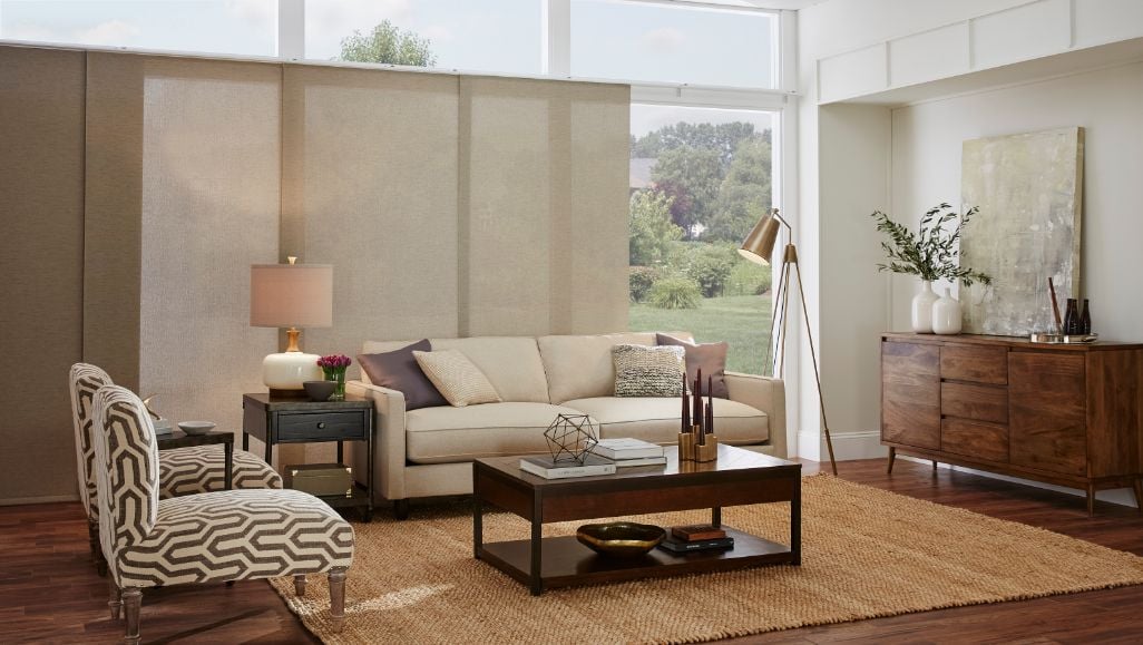 Roller Panel Track Living Room Enlightened Style