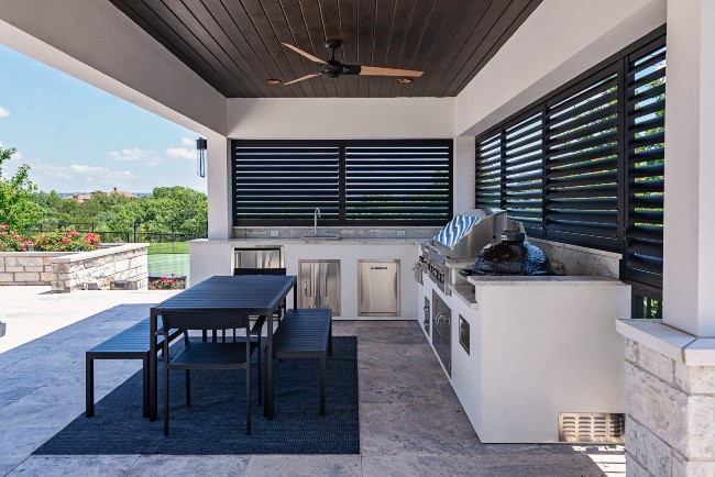 Aluminum Shutters Patio the Window Outfitters