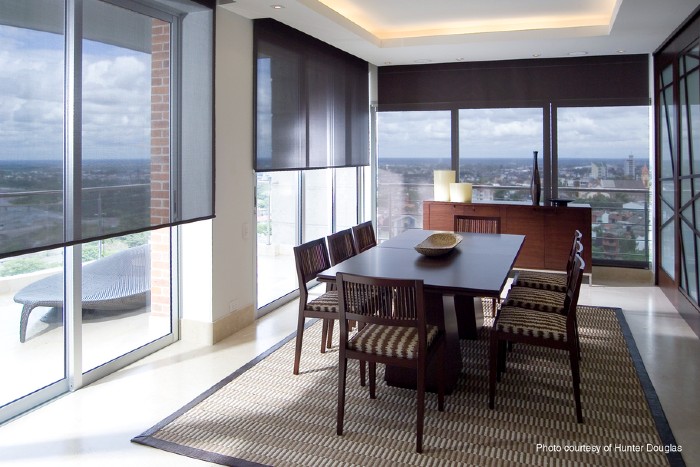 Roller Shades Dining Room