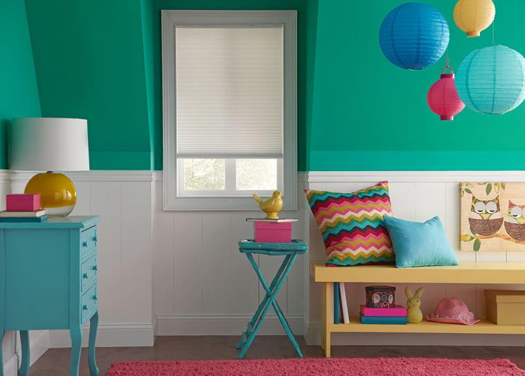 motorized shades kids room