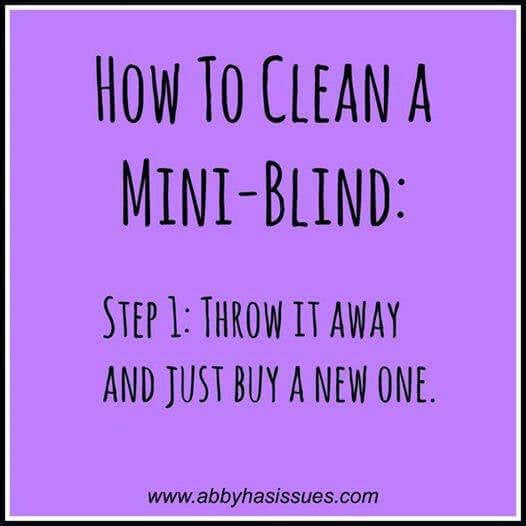 clean mini blind instructions