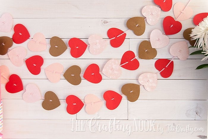 paper hearts garland