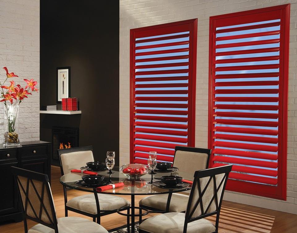 pop of color shutters