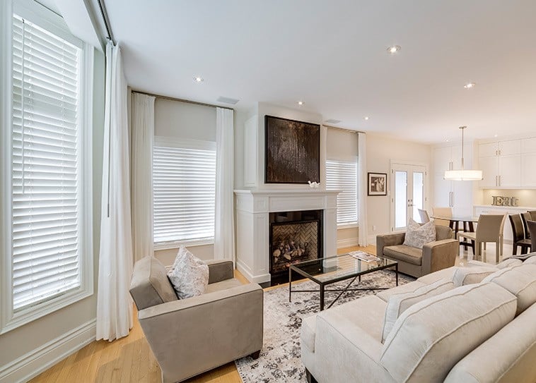 living room window treatments