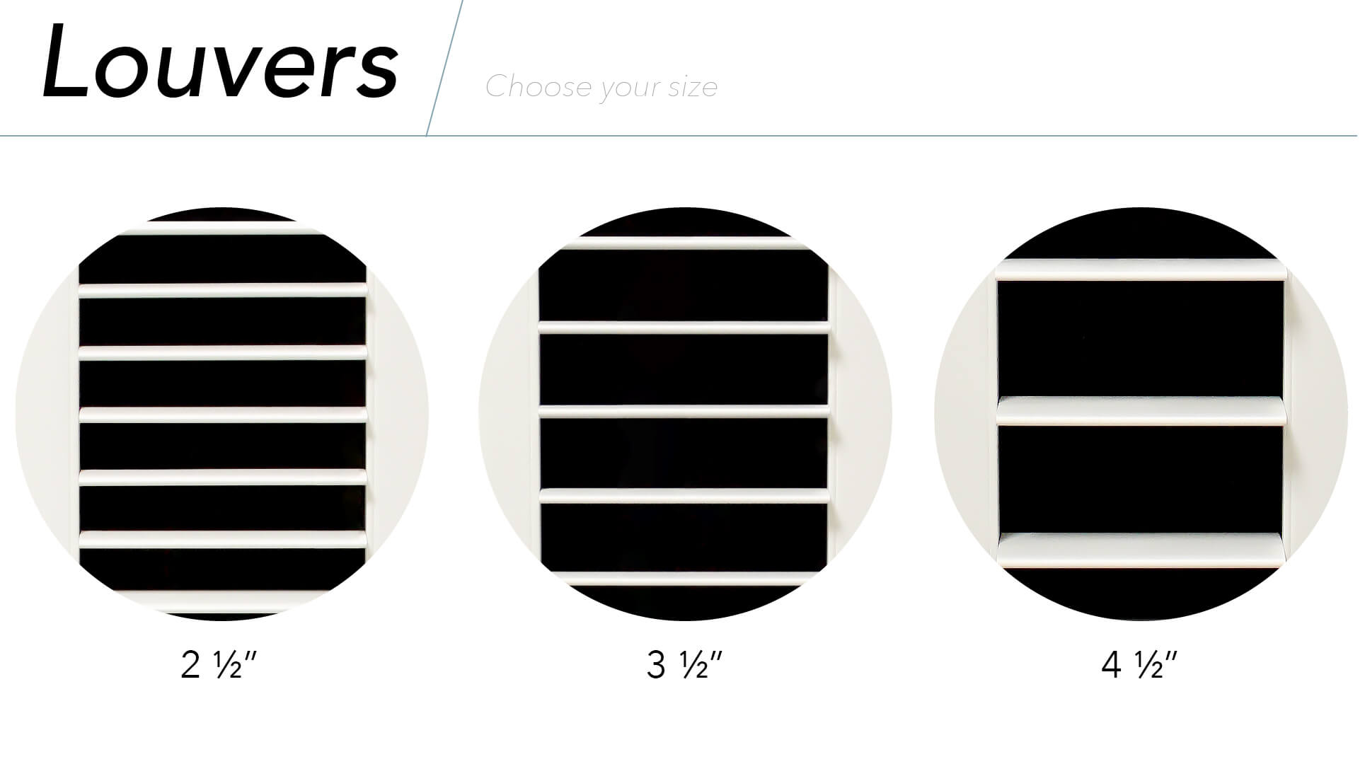 louvers for shutters