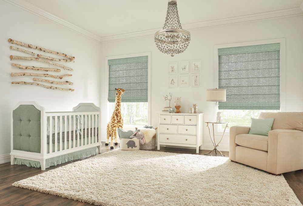 Roman Shades in Nursery