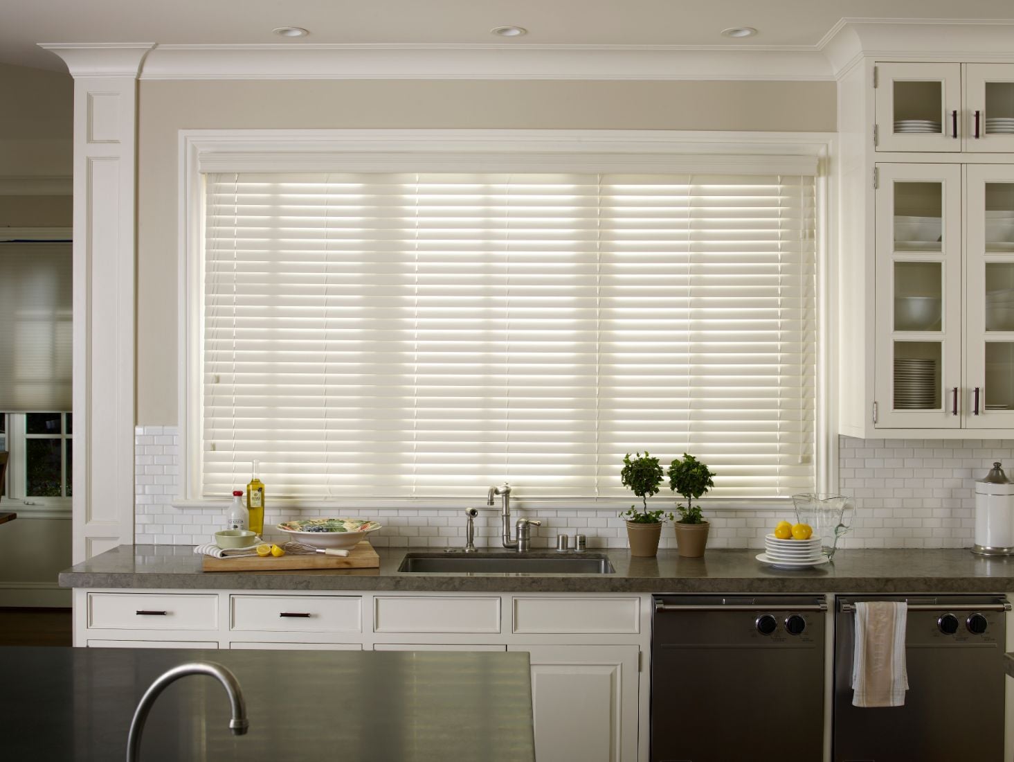 Faux Wood Blinds Kitchen Enlightened Style