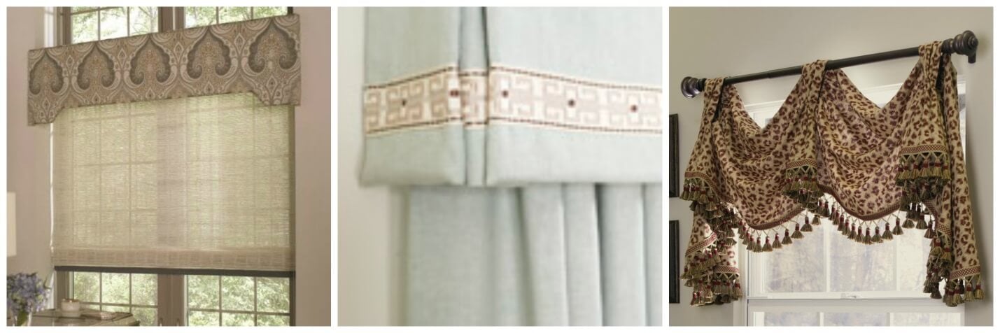 window valences with design