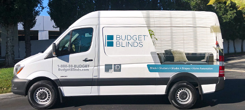 Budget Blinds installer van