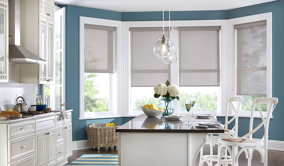 greige-roller-shades-kitchen
