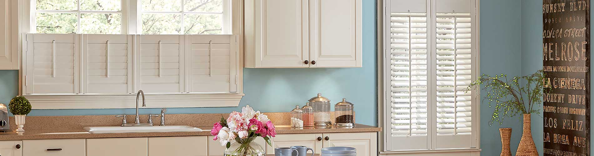 cafe shutters in kitchen desktop