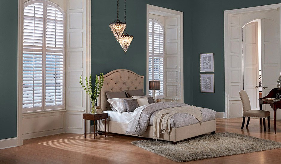 dark-luxe-bedroom-white-shutters