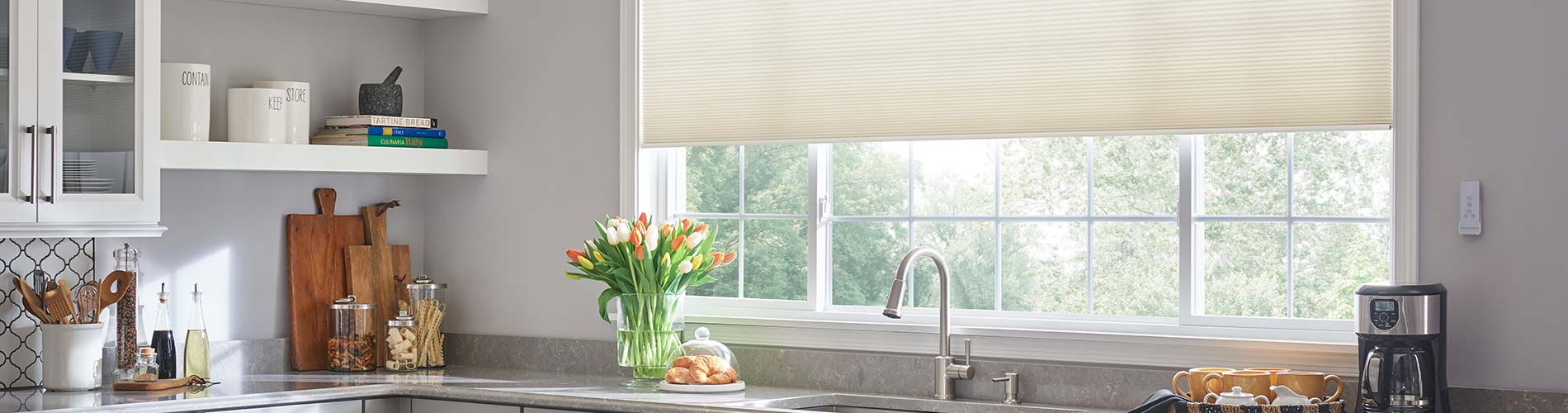motorized-cellular-shades-kitchen-desktop